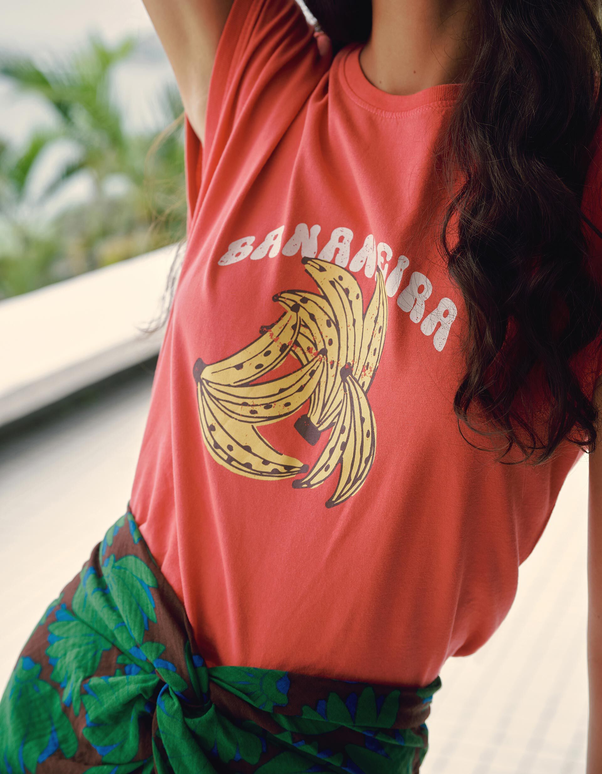 Comprar Online T-shirt Estampada, Mulher, Rosa Escuro