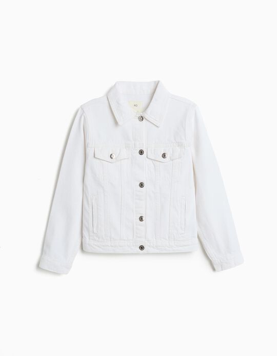 Comprar Online Casaco de Ganga, Menina, Branco