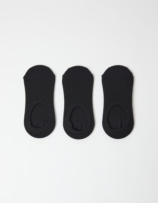 Comprar Online Pack 3 Pares de Meias Invis&iacute;veis, Mulher, Preto