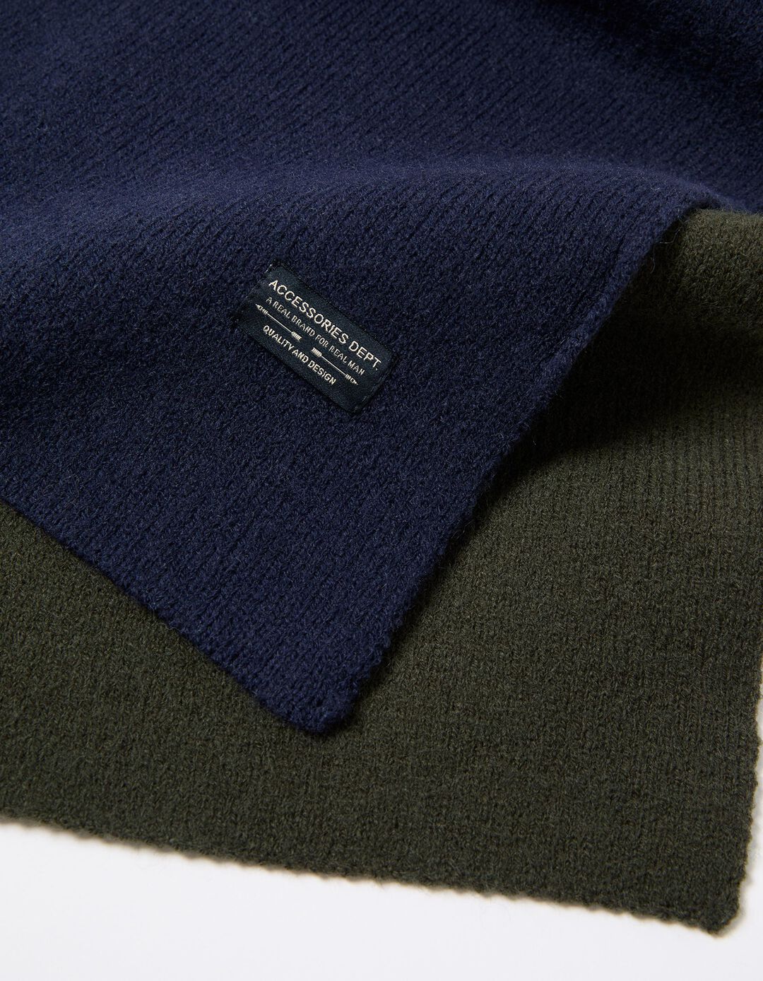 Cachecol em Malha, Homem, Verde