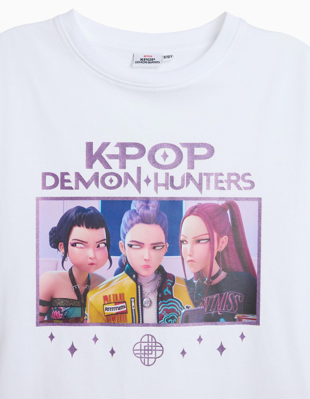 T-shirt 'K-Pop Demon Hunters', Menina, Branco