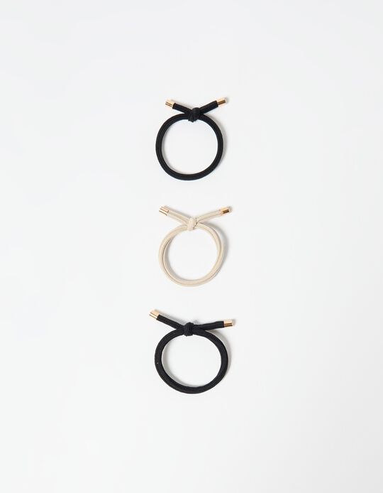 Comprar Online Pack Elásticos de Cabelo, Mulher, Preto