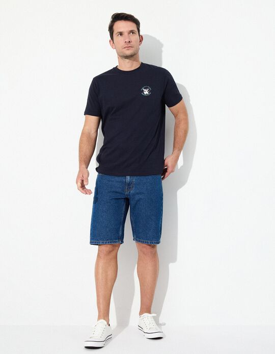 Comprar Online Calções de Ganga, Homem, Azul Escuro
