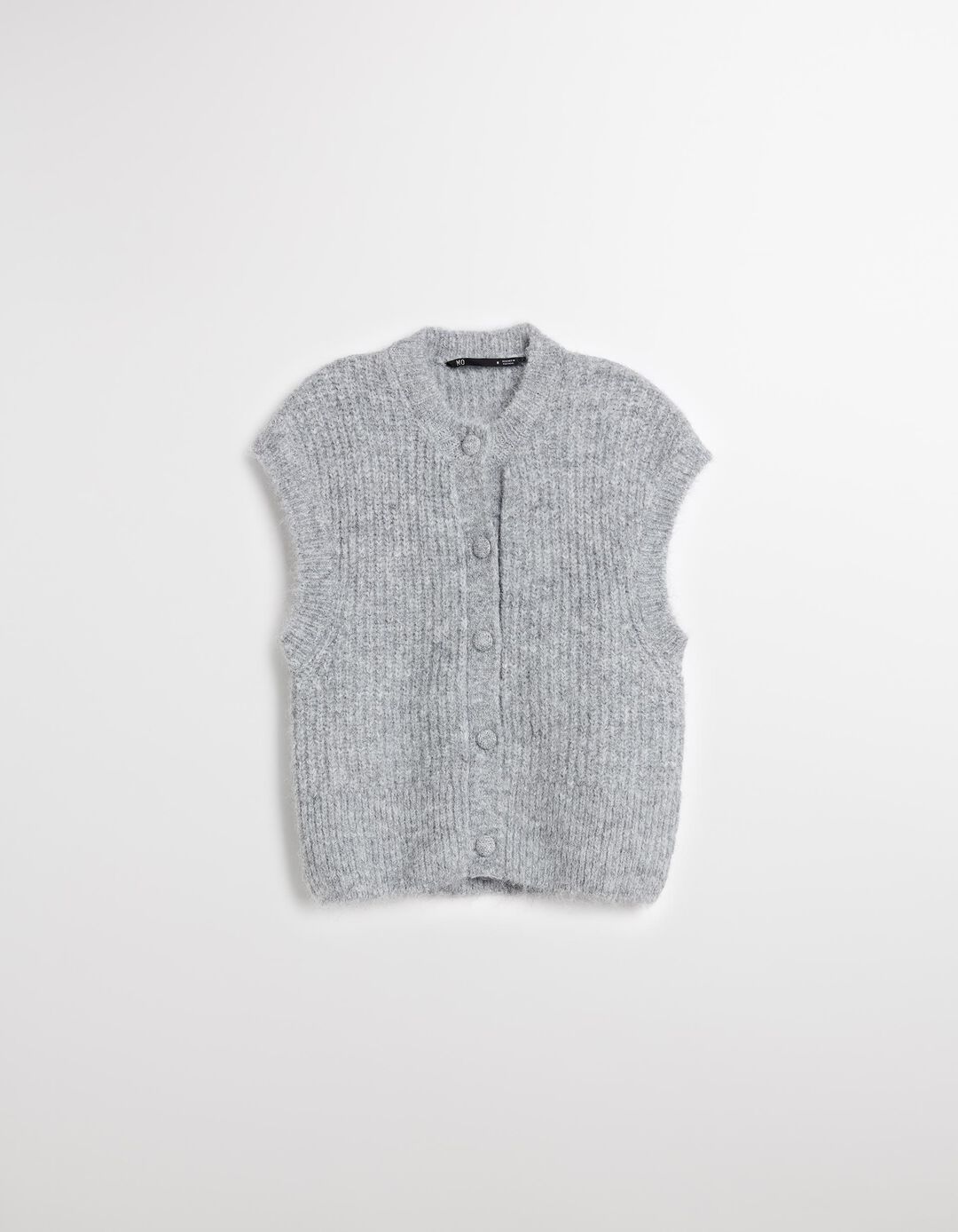 Colete com L&atilde;, Mulher, Cinzento