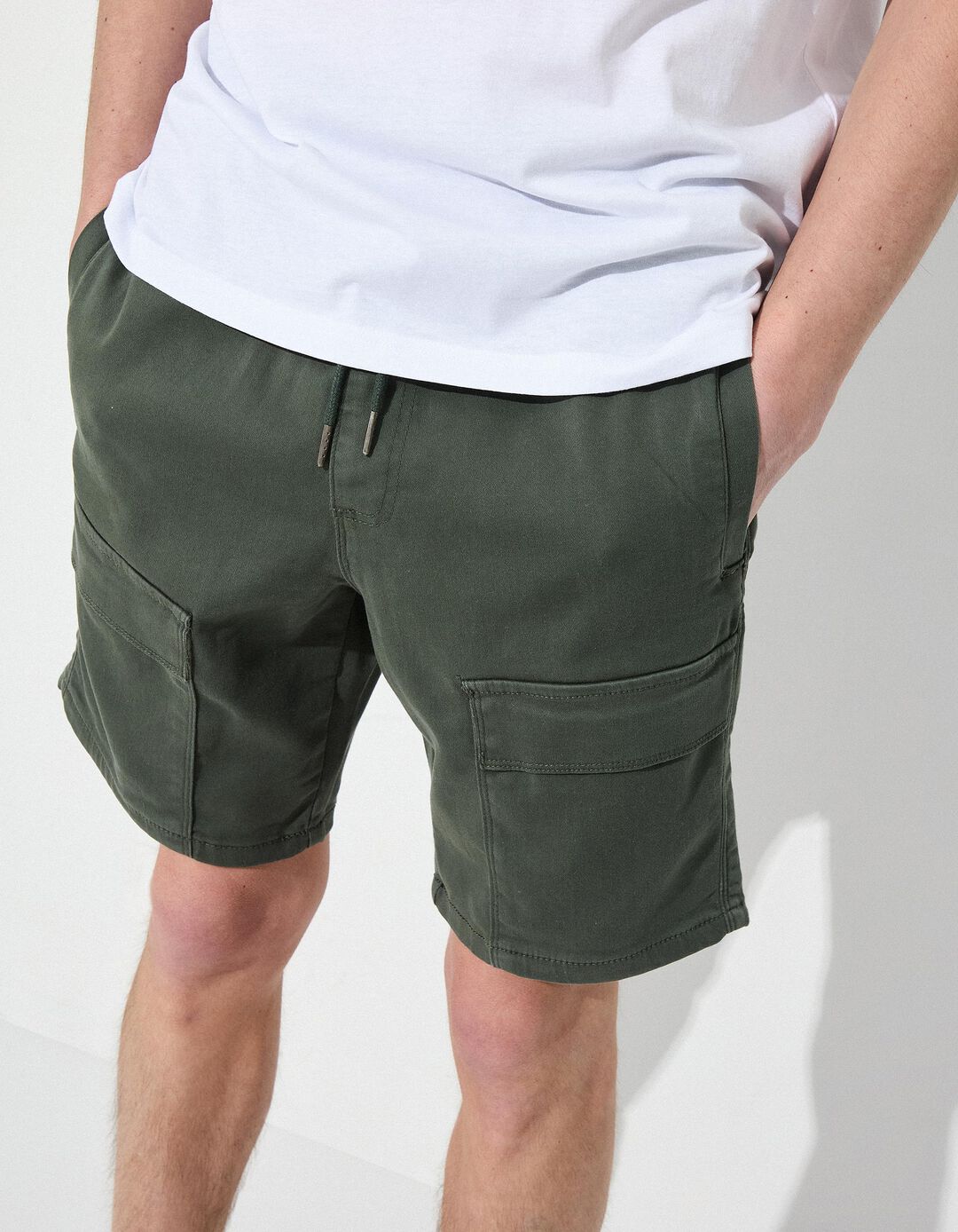 Calções, Homem, Verde Escuro
