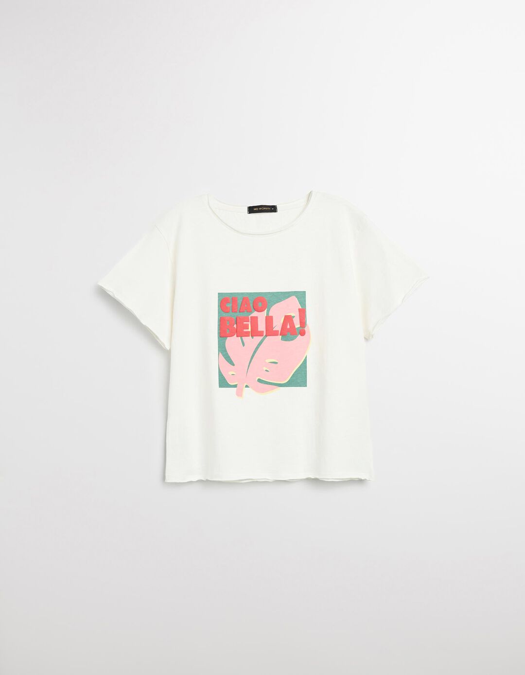 T-shirt, Mulher, Bege Claro 