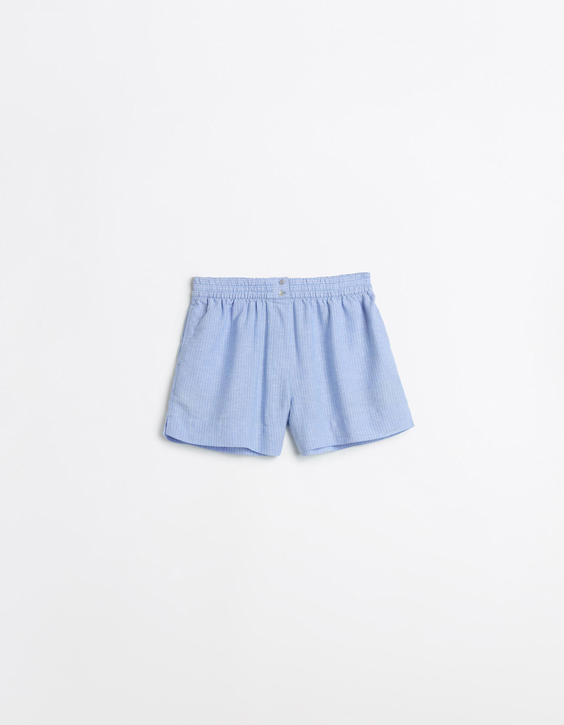 Comprar Online Cal&ccedil;&otilde;es com Linho, Mulher, Azul