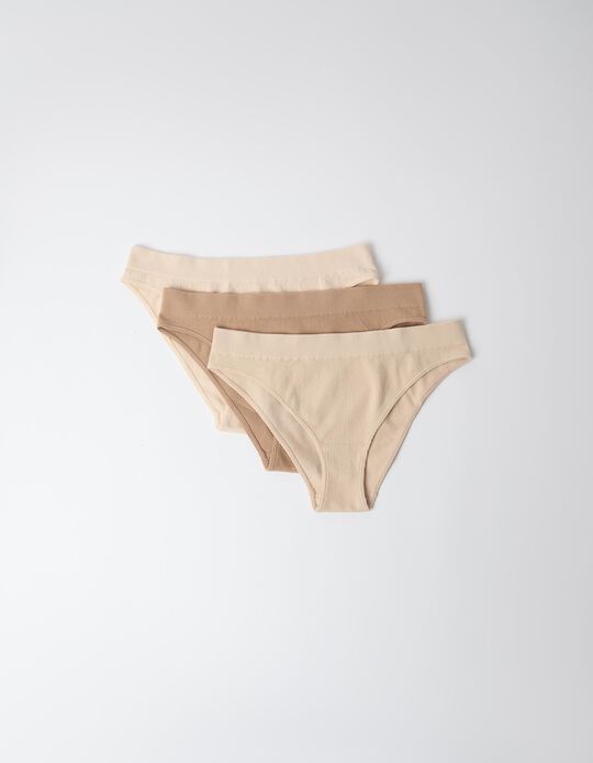 Comprar Online Pack 3 Cuecas Brief, Mulher, Brege