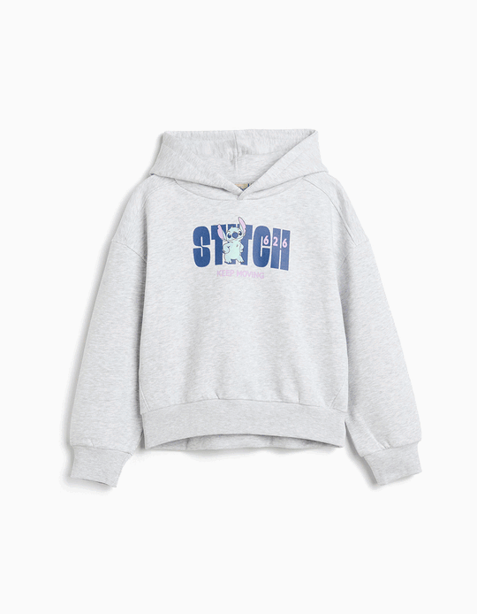 Comprar Online Sweatshirt Capuz 'Stitch' &copy;Disney, Menina, Cinzento Claro