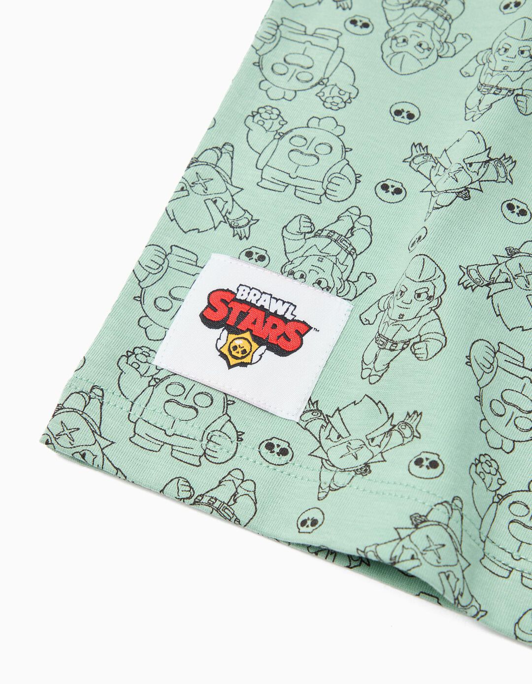 T-shirt 'Brawl Stars', Menino, Verde Claro