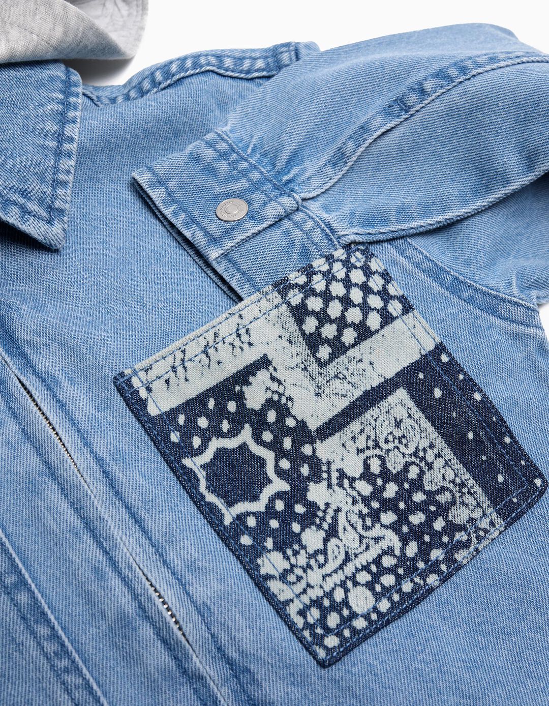Sobrecamisa Denim, Menino, Azul Claro 