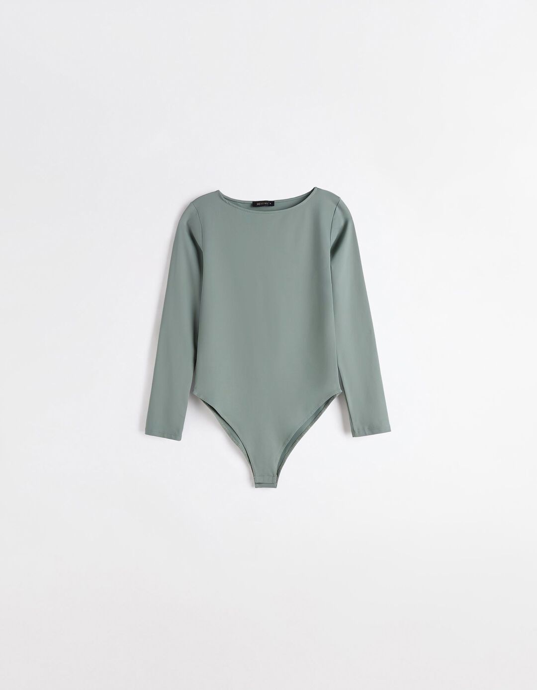 Body de Manga Comprida, Mulher, Verde Escuro