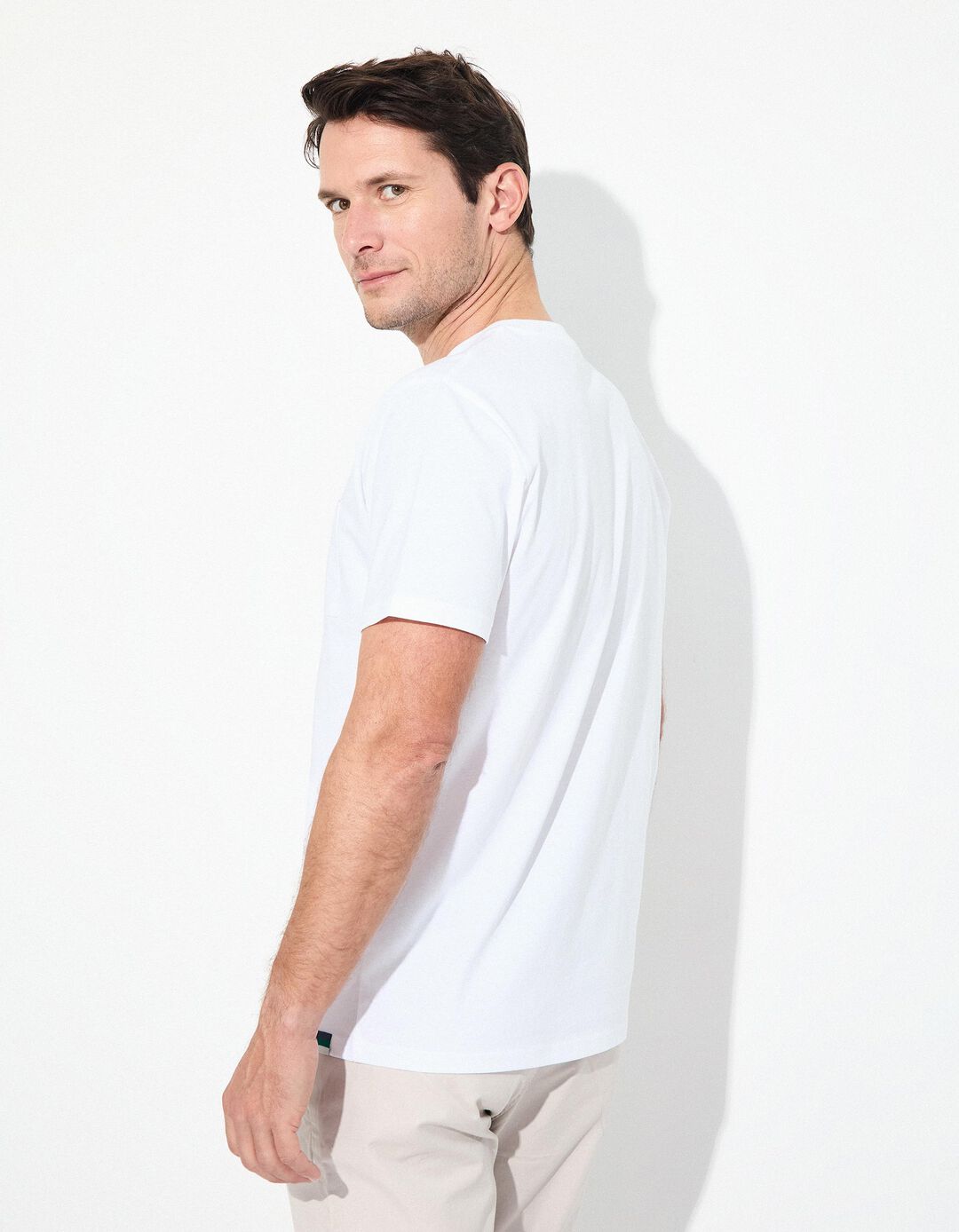 T-shirt Bolso, Homem, Branco