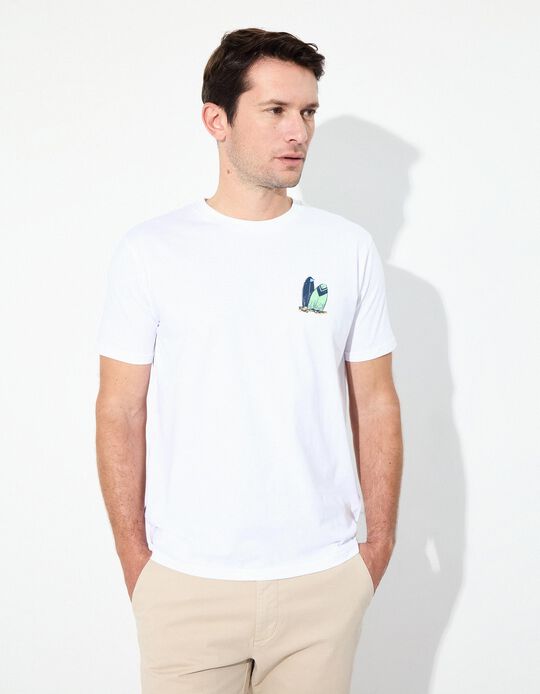 Comprar Online T-shirt Jersey, Homem, Branco