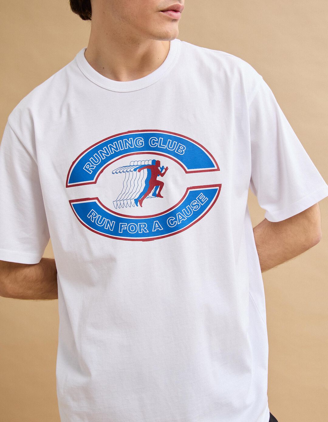 T-shirt Heavy Jersey Estampada, Homem, Branco
