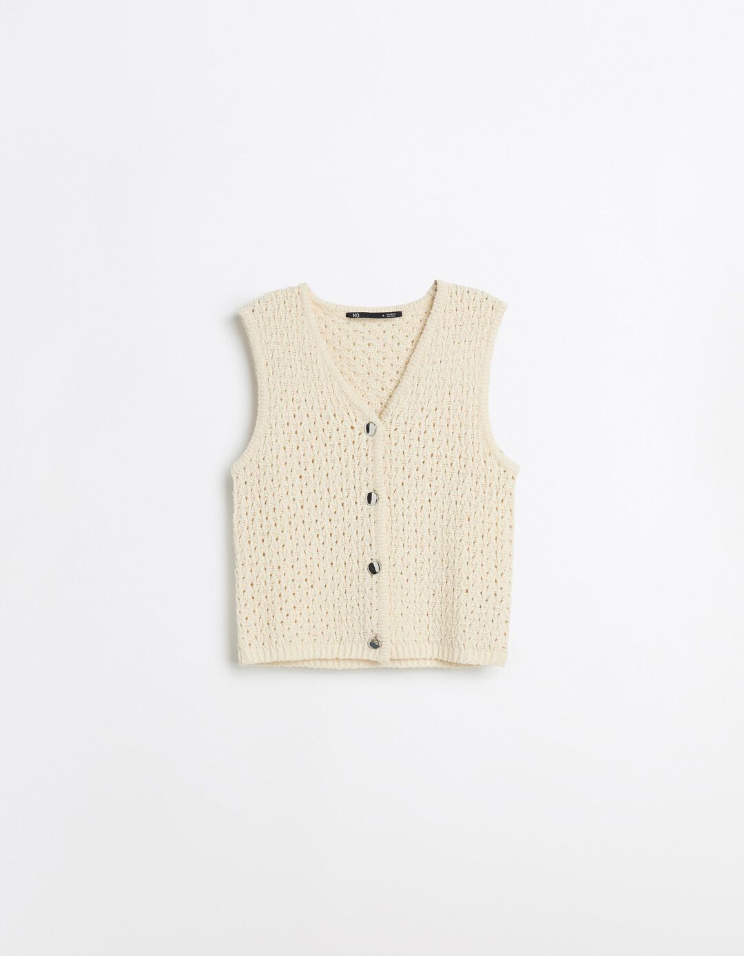 Colete de Malha, Mulher, Bege Claro