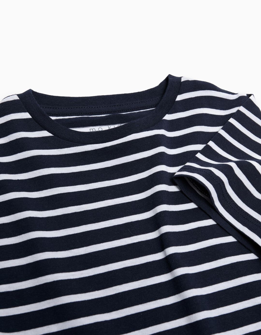 T-shirt Riscas, Menino, Azul Escuro