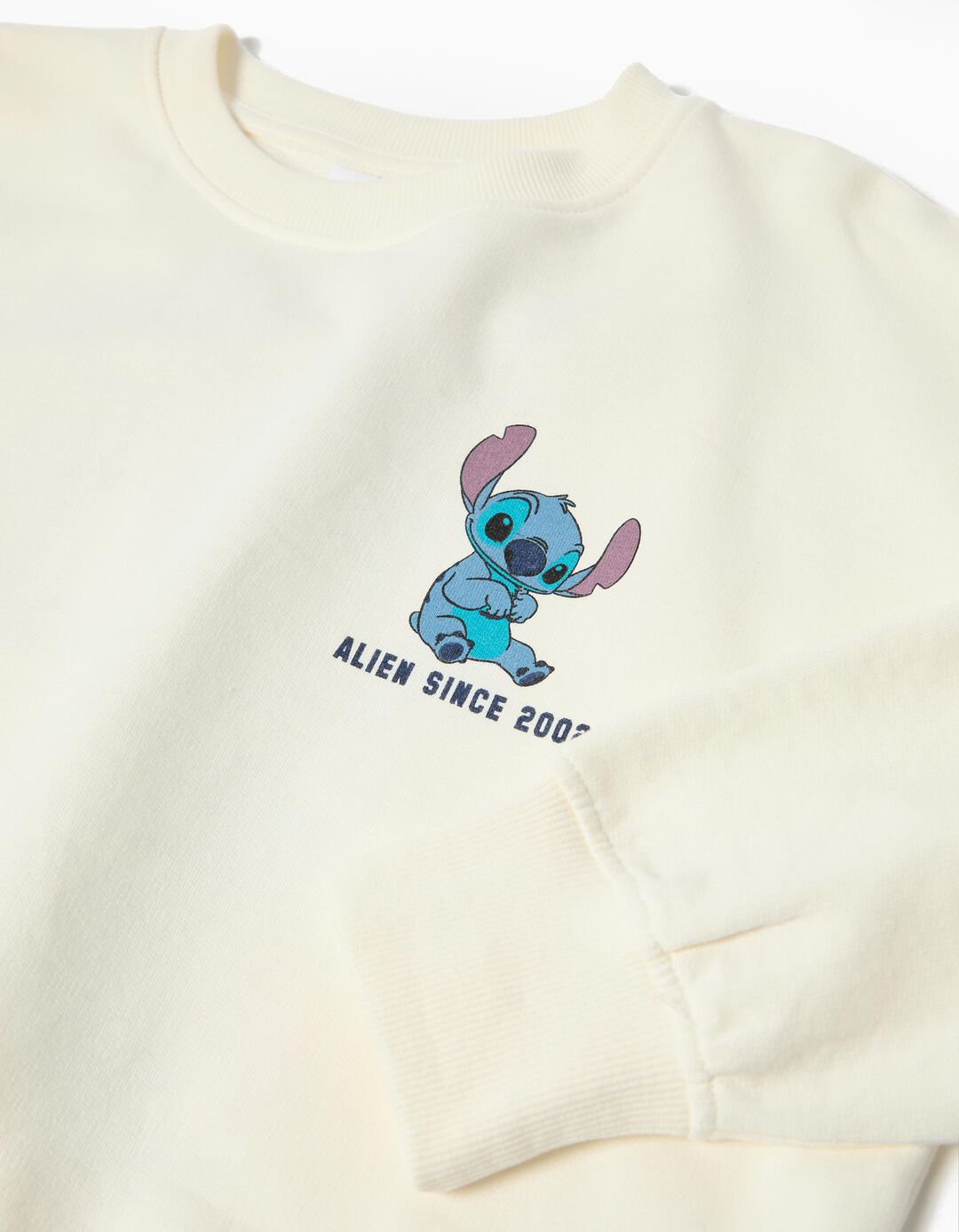 Sweatshirt de Felpa 'Stitch', Menina, Branco