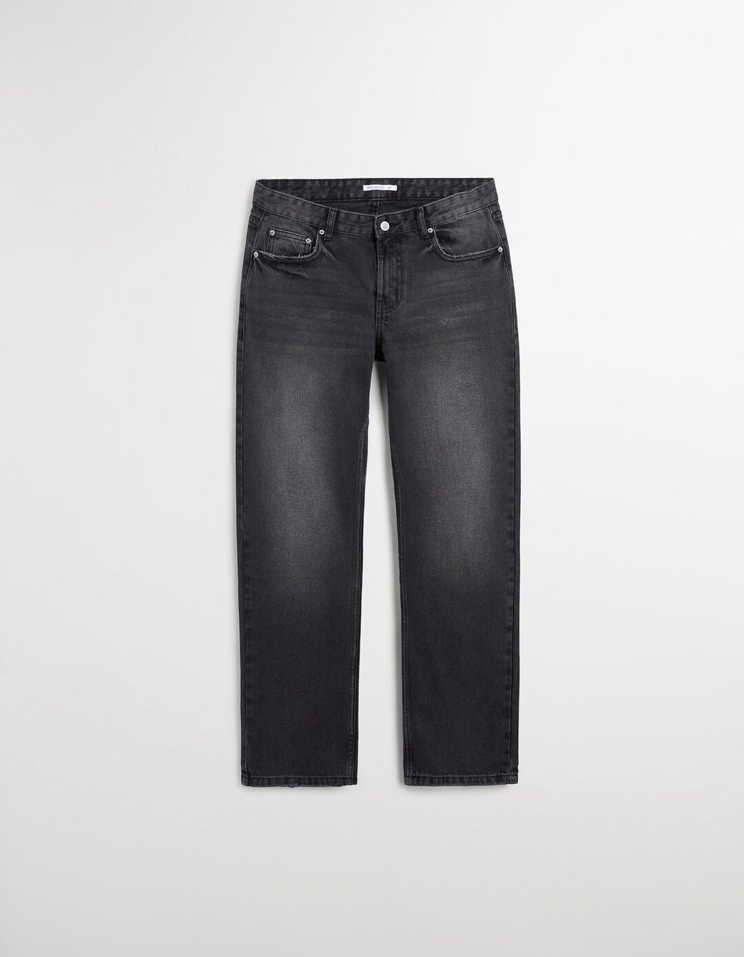 Calças de Ganga 'Straight Fit', Mulher, Preto