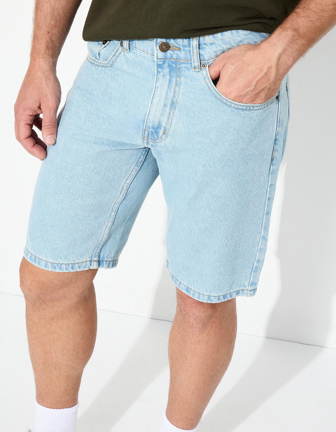 Calções de Ganga, Homem, Azul Claro