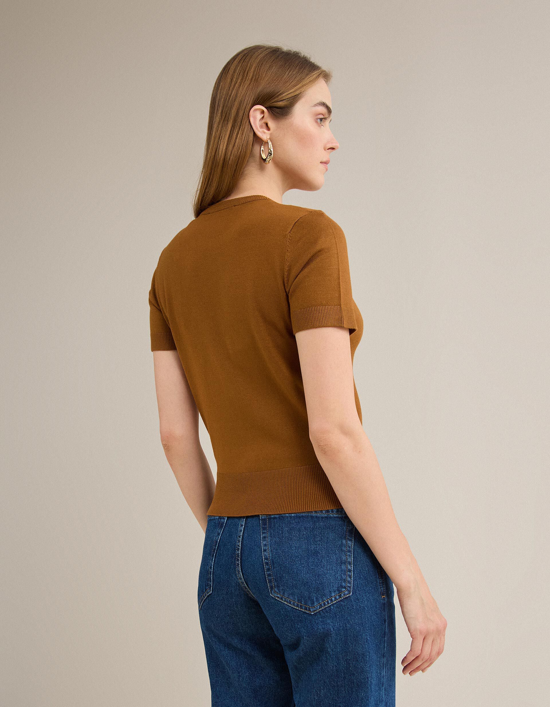Comprar Online Camisola de Malha, Mulher, Castanho Claro