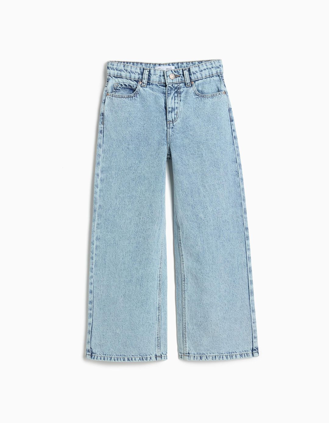 Cal&ccedil;as de Ganga 'Wide Leg', Menina, Azul Claro