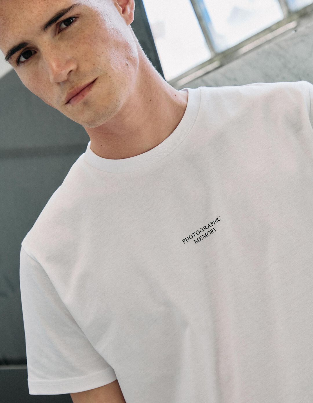 T-shirt Print, Homem, Branco