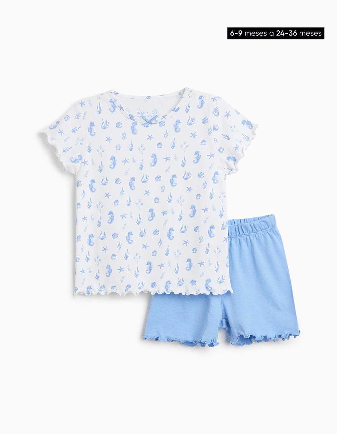 Pijama Jersey, Menina, Azul Claro