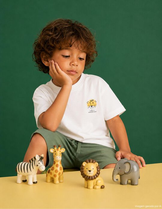 Comprar Online T-shirt Estampada, Menino, Cru