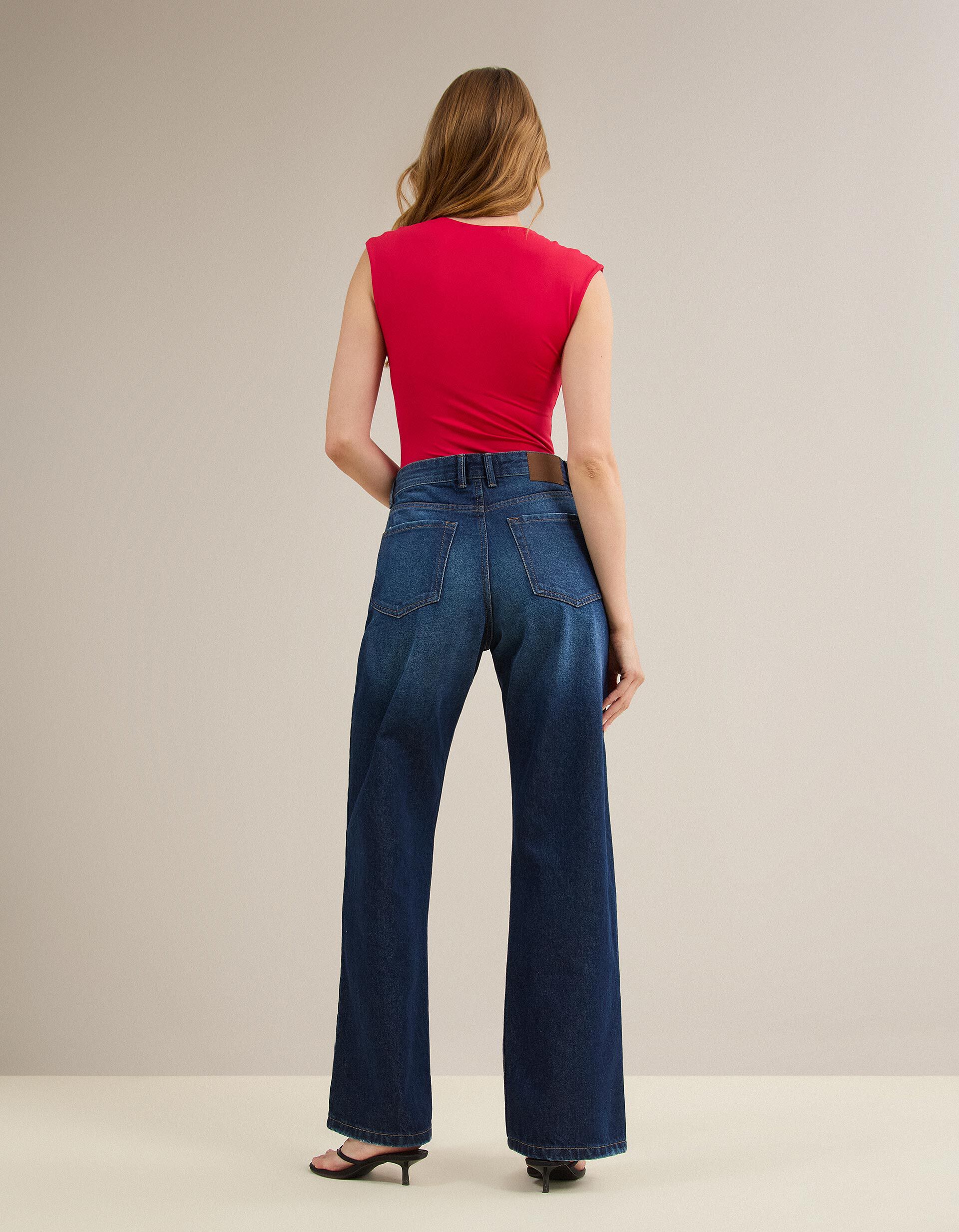 Comprar Online Cal&ccedil;as De Ganga 'Wide Leg', Mulher, Azul Escuro