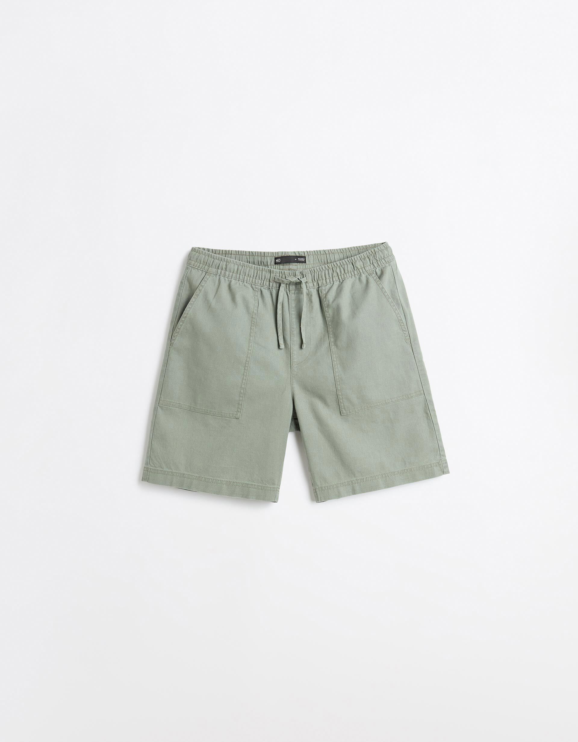 Comprar Online Cal&ccedil;&otilde;es Com Linho, Homem, Verde Escuro