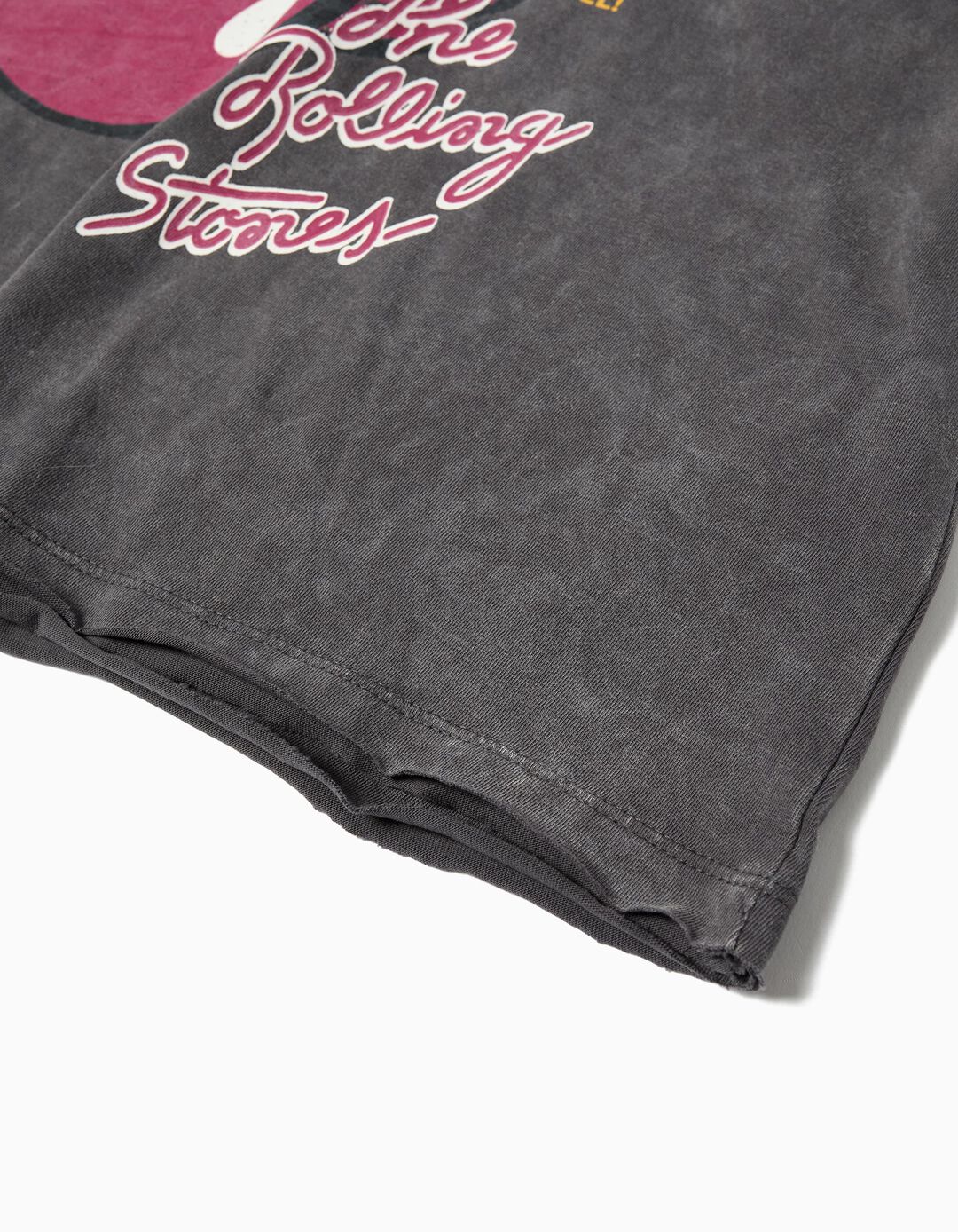 T-shirt 'The Rolling Stones', Menina, Cinzento Escuro 