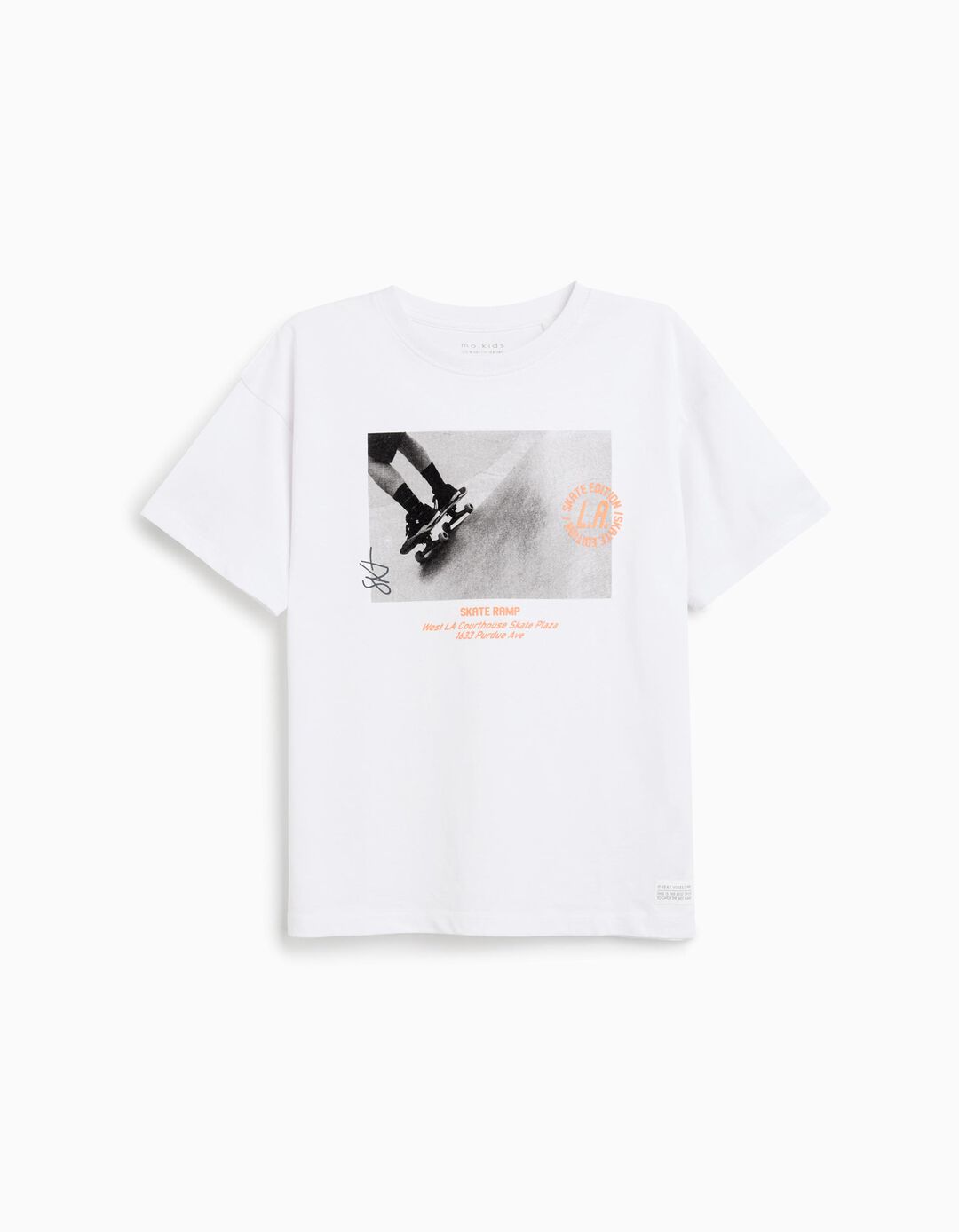 T-shirt Print, Menino, Branco