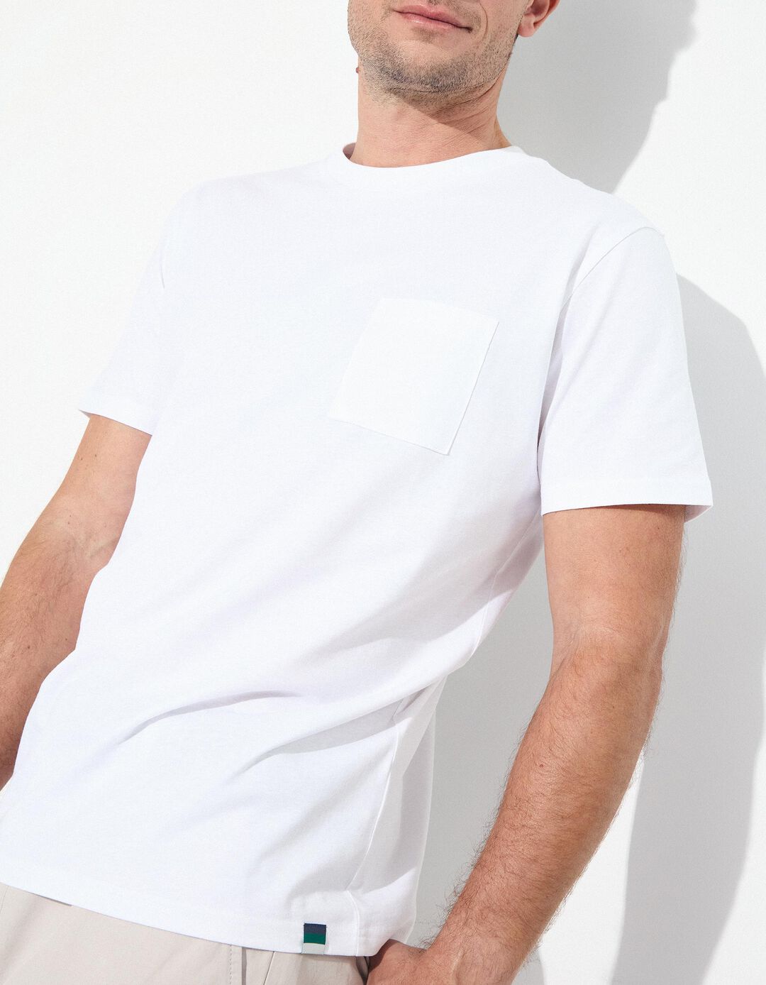 T-shirt Bolso, Homem, Branco