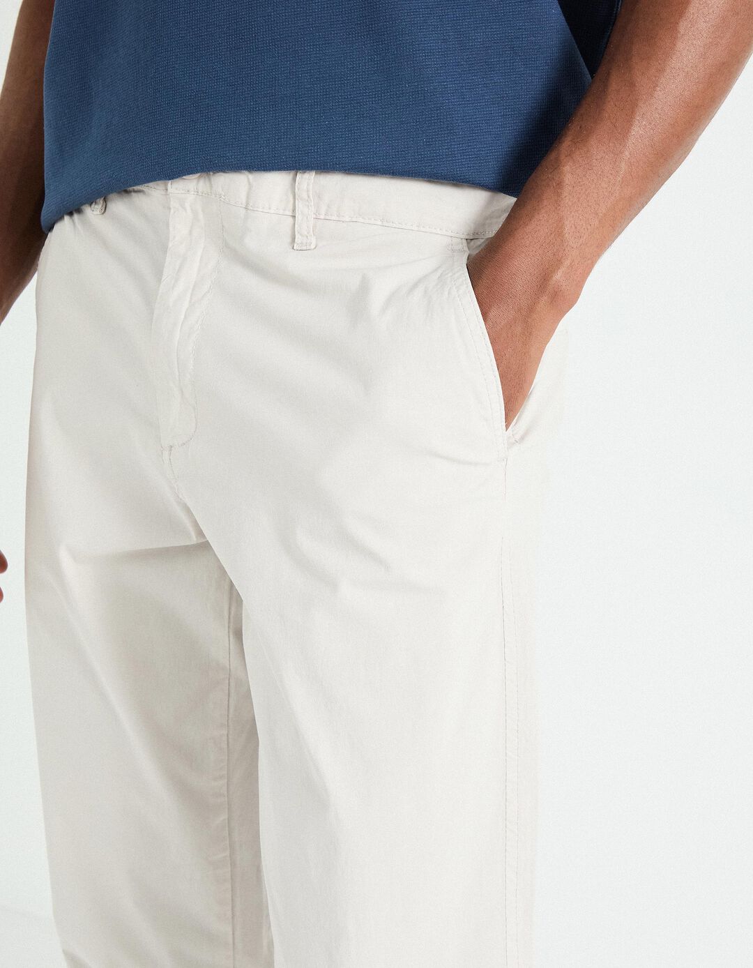 Calças Chino, Homem, Cinzento Claro 