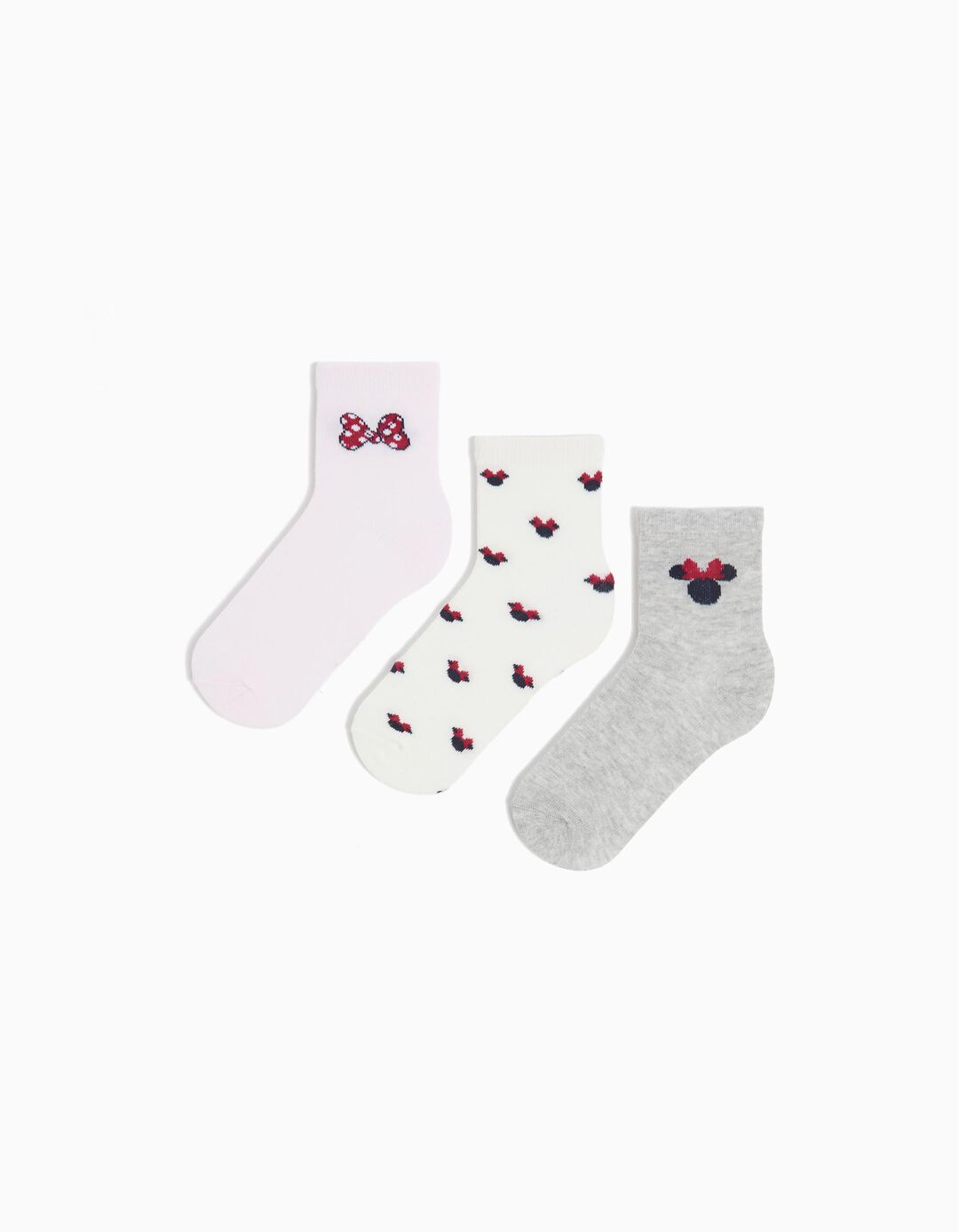 Pack 3 Pares de Meias 'Disney', Menina, Multicor 
