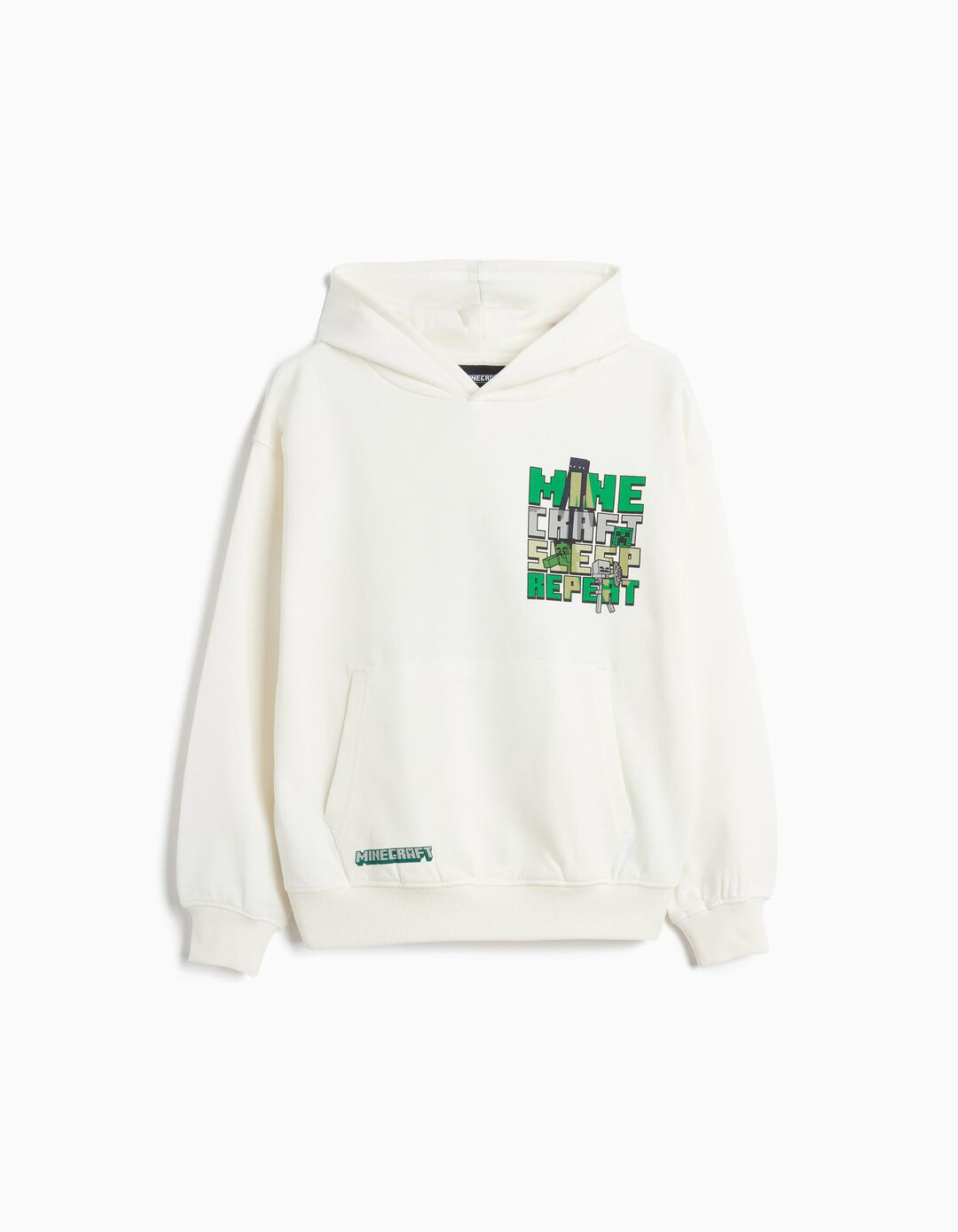 Sweatshirt De Felpa 'Minecraft', Menino, Branco