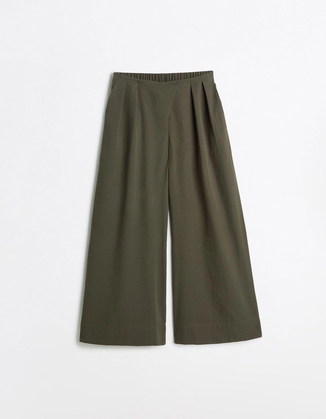 Cal&ccedil;as Wide Leg, Mulher, Verde