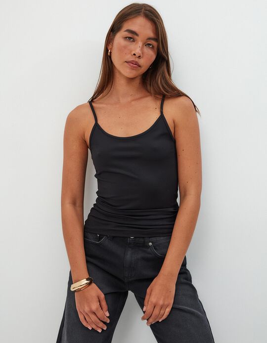 Comprar Online Top de Alças Finas, Mulher, Preto