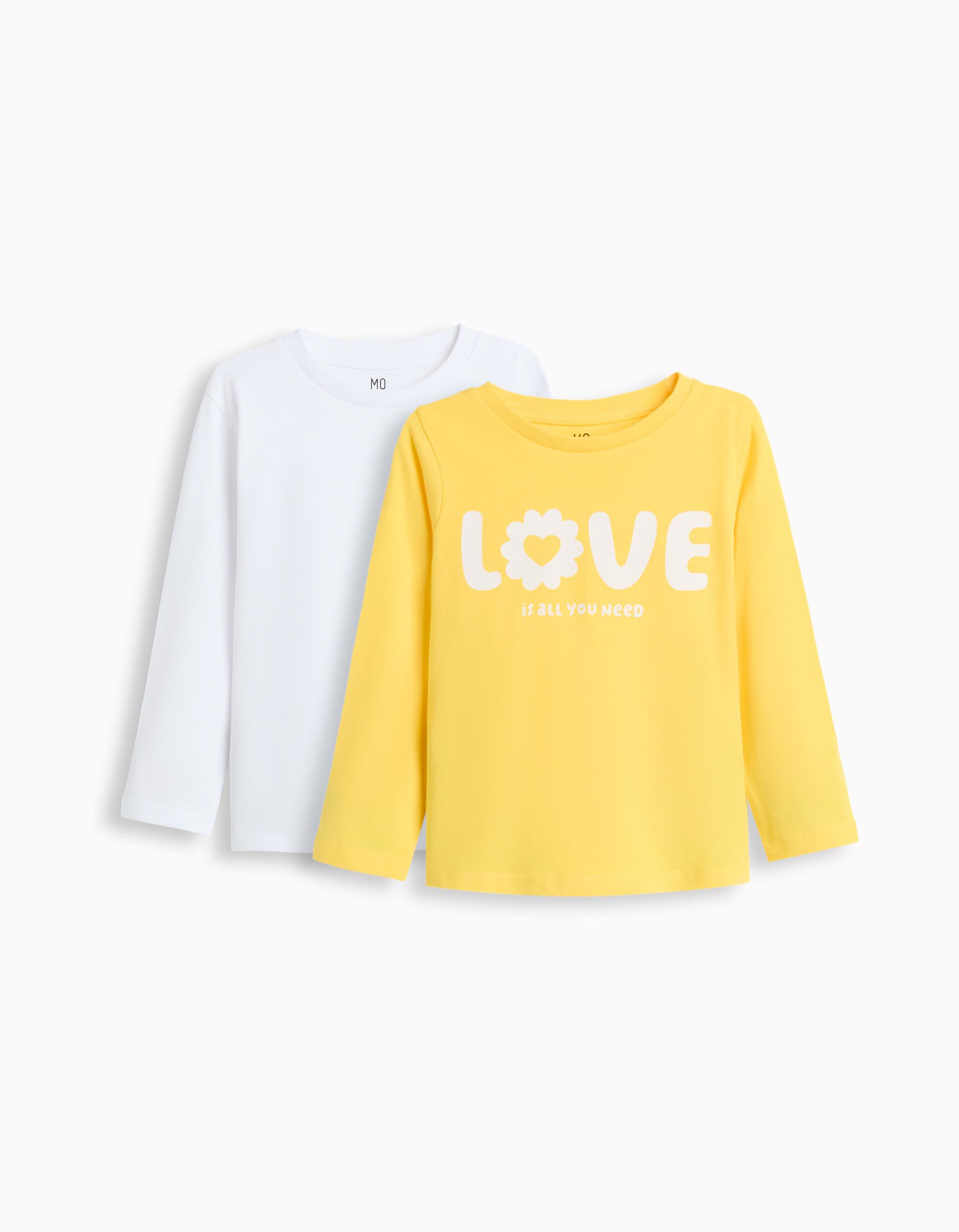 Comprar Online Pack 2 T-shirts, Menina, Amarelo