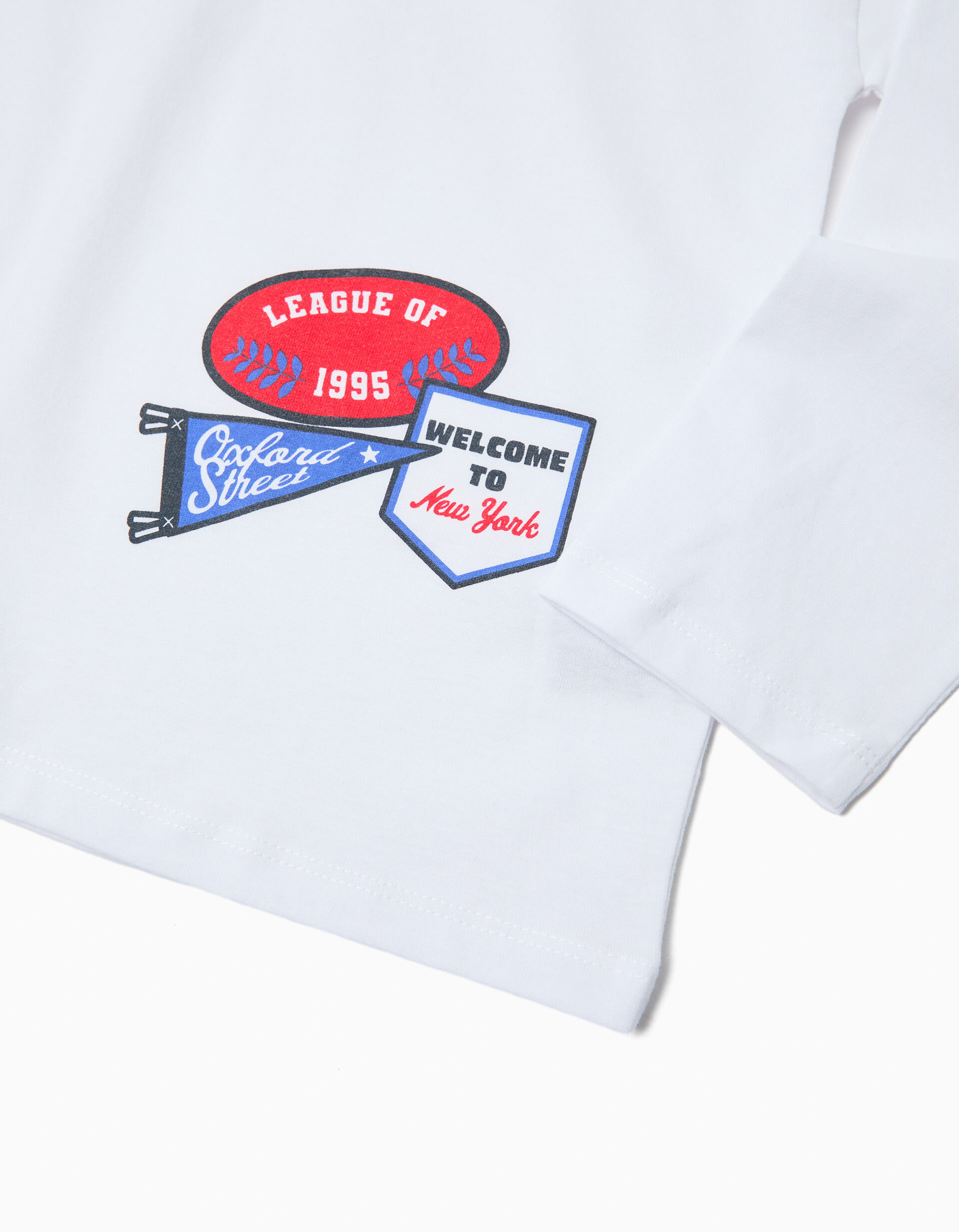 Comprar Online T-shirt de Manga Comprida, Menino, Branco