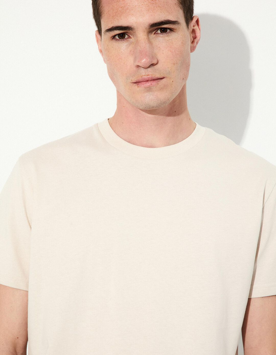 T-shirt Jersey, Homem, Bege 