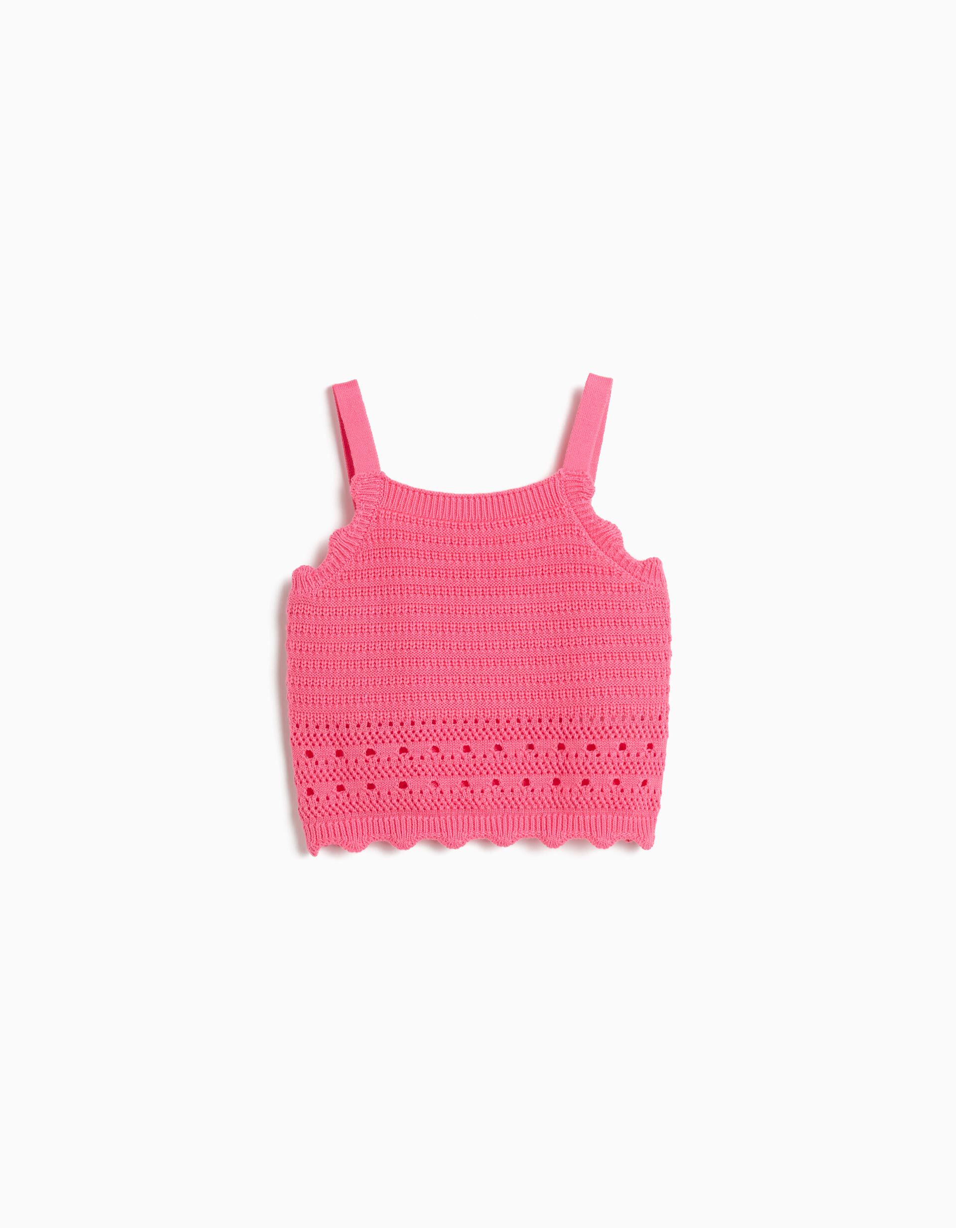 Comprar Online Top Crochet, Menina, Rosa