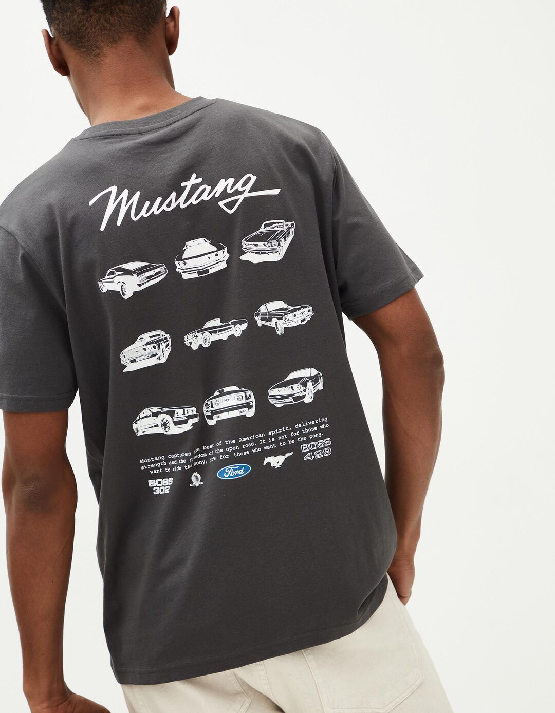 T-shirt 'Ford', Homem, Cinzento Escuro
