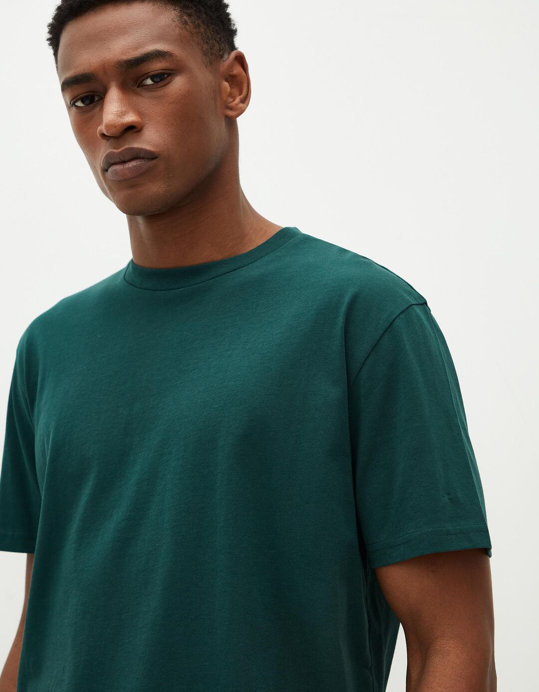 T-shirt, Homem, Verde Escuro