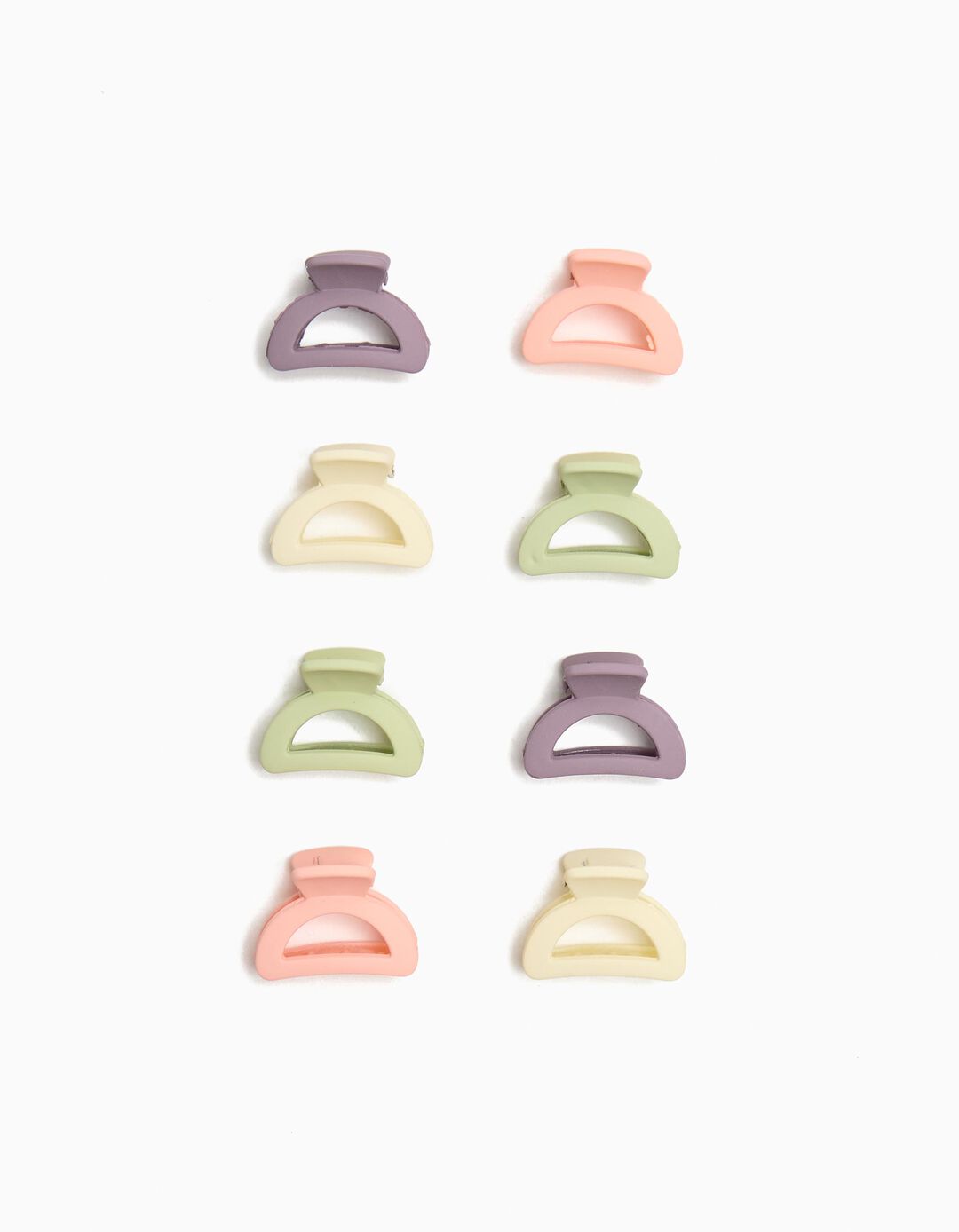 Pack 8 Mini Molas de Cabelo, Menina, Multicor