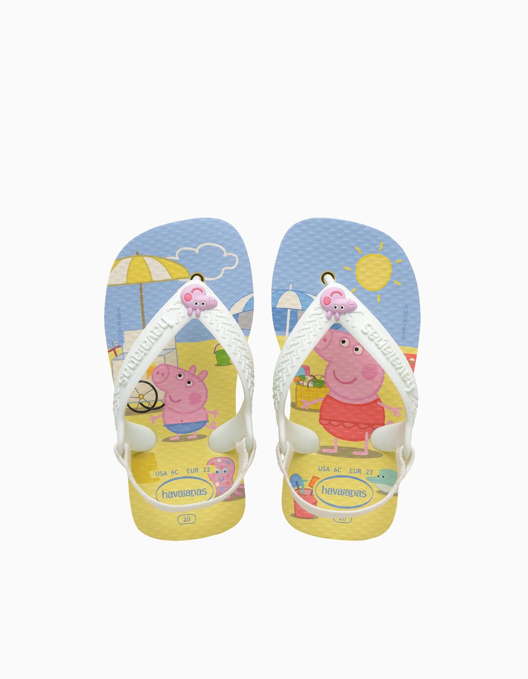 Chinelos Havaianas 'Peppa Pig', Menina, Amarelo