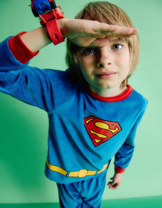 Comprar Online Pijama de Veludo 'Super-Homem', Menino, Azul