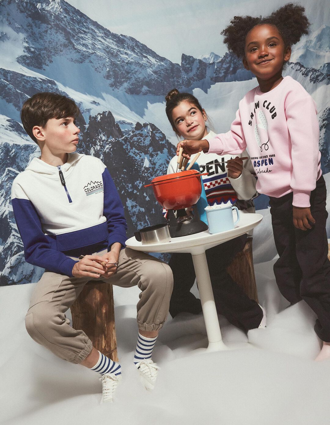 Sweatshirt de Felpa Estampado, Menina, Rosa Claro