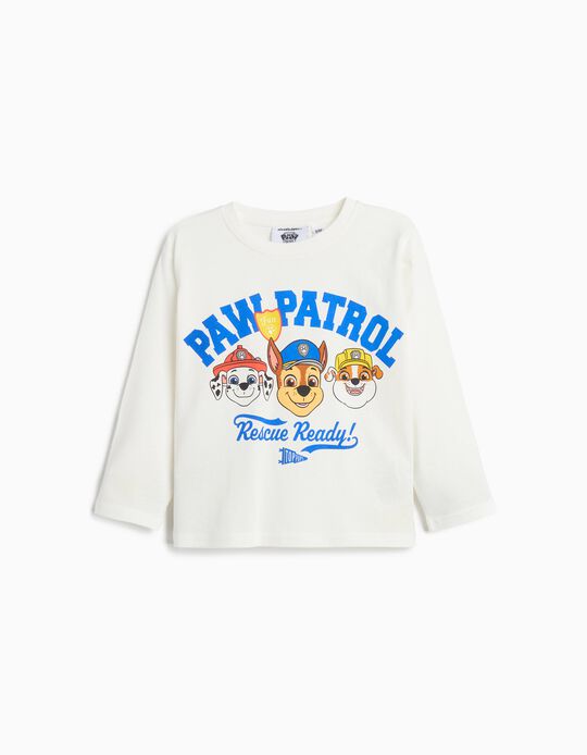 Comprar Online T-shirt Manga Comprida 'Paw Patrol', Menino, Branco